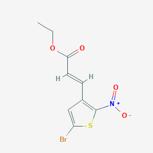 Ethyl 3-{5-bromo-2-nitro-3-thienyl}acrylate
