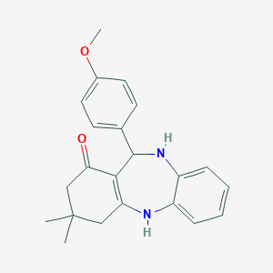 11-(4-methoxyphenyl)-3,3-dimethyl-2,3,4,5,10,11-hexahydro-1H-dibenzo[b,e][1,4]diazepin-1-one