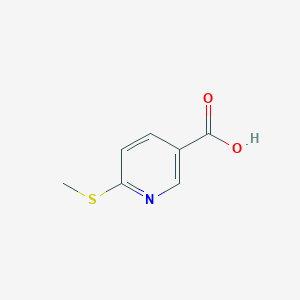 molecular formula C7H7NO2S B494455 6-(Methylthio)nicotinic acid CAS No. 74470-25-0