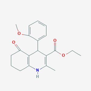 molecular formula C20H23NO4 B4944564 ethyl 4-(2-methoxyphenyl)-2-methyl-5-oxo-4,6,7,8-tetrahydro-1H-quinoline-3-carboxylate CAS No. 5474-35-1