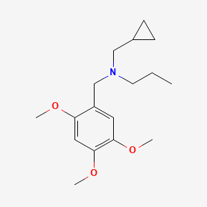 molecular formula C17H27NO3 B4944642 N-(cyclopropylmethyl)-N-[(2,4,5-trimethoxyphenyl)methyl]propan-1-amine 