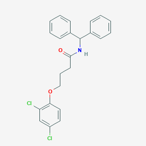 molecular formula C23H21Cl2NO2 B494468 N-benzhydryl-4-(2,4-dichlorophenoxy)butanamide CAS No. 346695-81-6