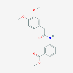 molecular formula C18H19NO5 B4944689 methyl 3-{[(3,4-dimethoxyphenyl)acetyl]amino}benzoate 