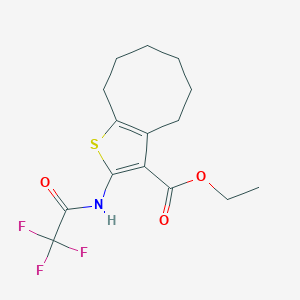 Ethyl 2-[(trifluoroacetyl)amino]-4,5,6,7,8,9-hexahydrocycloocta[b]thiophene-3-carboxylate