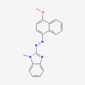 molecular formula C19H16N4O B4945006 1H-Benzimidazole, 2-[(4-methoxy-1-naphthalenyl)azo]-1-methyl- CAS No. 140836-27-7