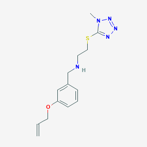 molecular formula C14H19N5OS B494513 N-[3-(allyloxy)benzyl]-N-{2-[(1-methyl-1H-tetraazol-5-yl)sulfanyl]ethyl}amine 