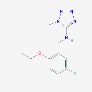molecular formula C11H14ClN5O B494514 N-(5-chloro-2-ethoxybenzyl)-1-methyl-1H-tetrazol-5-amine 