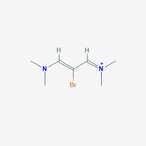 molecular formula C7H14BrN2+ B494521 [(Z)-2-bromo-3-(dimethylamino)prop-2-enylidene]-dimethylazanium 