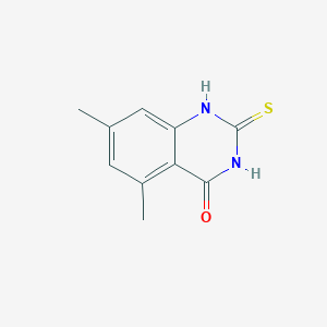 molecular formula C10H10N2OS B494526 5,7-dimethyl-2-sulfanylidene-1H-quinazolin-4-one 