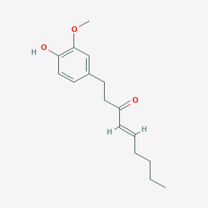 molecular formula C16H22O3 B494530 (E)-1-(4-hydroxy-3-methoxyphenyl)non-4-en-3-one 