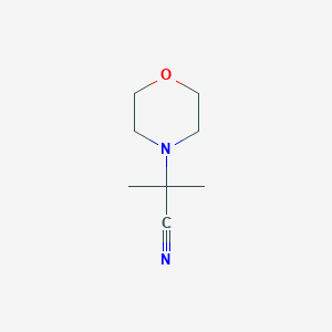 molecular formula C8H14N2O B494537 2-Methyl-2-morpholinopropanenitrile 