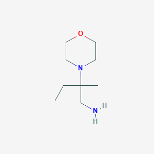 molecular formula C9H20N2O B494538 2-Methyl-2-morpholin-4-yl-butylamine CAS No. 914206-26-1