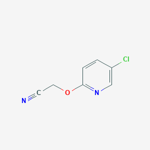 molecular formula C7H5ClN2O B494542 2-(5-Chloro-2-pyridyloxy)ethanenitrile CAS No. 643014-41-9