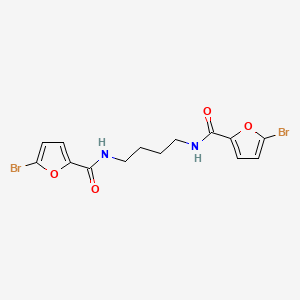 molecular formula C14H14Br2N2O4 B4945440 N,N'-1,4-butanediylbis(5-bromo-2-furamide) 