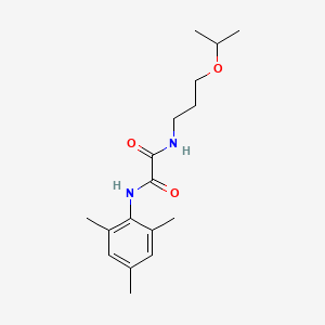 molecular formula C17H26N2O3 B4945539 N-(3-isopropoxypropyl)-N'-mesitylethanediamide 
