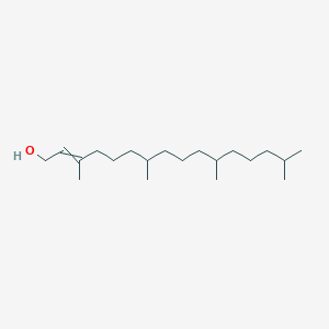 molecular formula C20H40O B049457 3,7,11,15-Tetramethyl-2-hexadecen-1-OL CAS No. 7541-49-3