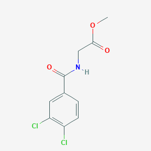molecular formula C10H9Cl2NO3 B494638 methyl 2-[(3,4-dichlorophenyl)formamido]acetate 