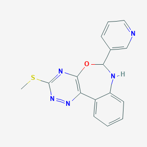 3-Methylsulfanyl-6-pyridin-3-yl-6,7-dihydro-[1,2,4]triazino[5,6-d][3,1]benzoxazepine