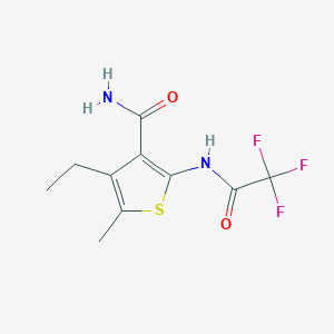 4-Ethyl-5-methyl-2-[(trifluoroacetyl)amino]-3-thiophenecarboxamide