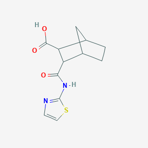 3-(1,3-Thiazol-2-ylcarbamoyl)bicyclo[2.2.1]heptane-2-carboxylic acid