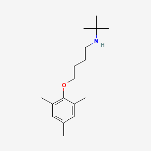 molecular formula C17H29NO B4946509 N-tert-butyl-4-(2,4,6-trimethylphenoxy)butan-1-amine 