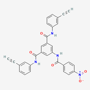 molecular formula C31H20N4O5 B4946532 N,N'-bis(3-ethynylphenyl)-5-[(4-nitrobenzoyl)amino]isophthalamide 