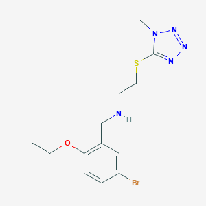 N-(5-bromo-2-ethoxybenzyl)-2-[(1-methyl-1H-tetrazol-5-yl)sulfanyl]ethanamine