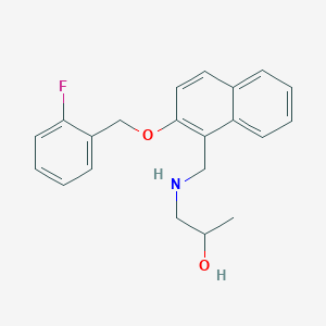 1-[({2-[(2-Fluorobenzyl)oxy]-1-naphthyl}methyl)amino]-2-propanol
