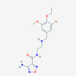 4-amino-N-{2-[(3-bromo-4-ethoxy-5-methoxybenzyl)amino]ethyl}-1,2,5-oxadiazole-3-carboxamide