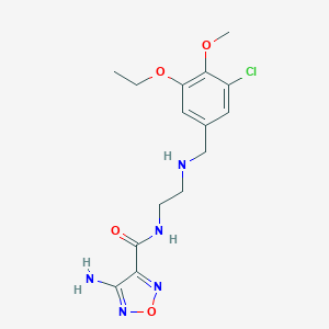 4-amino-N-{2-[(3-chloro-5-ethoxy-4-methoxybenzyl)amino]ethyl}-1,2,5-oxadiazole-3-carboxamide