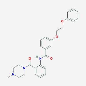 N-{2-[(4-methyl-1-piperazinyl)carbonyl]phenyl}-3-(2-phenoxyethoxy)benzamide