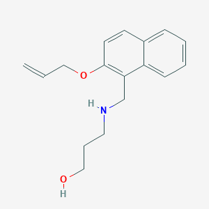 3-({[2-(Prop-2-en-1-yloxy)naphthalen-1-yl]methyl}amino)propan-1-ol