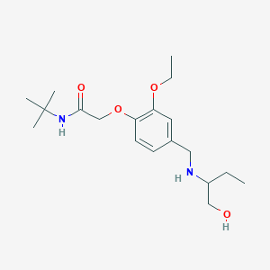 N-tert-butyl-2-(2-ethoxy-4-{[(1-hydroxybutan-2-yl)amino]methyl}phenoxy)acetamide