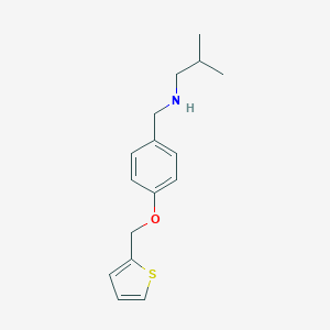 2-methyl-N-[4-(thiophen-2-ylmethoxy)benzyl]propan-1-amine
