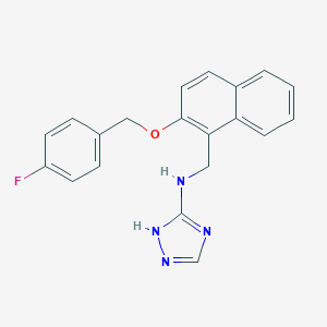 N-({2-[(4-fluorobenzyl)oxy]naphthalen-1-yl}methyl)-1H-1,2,4-triazol-3-amine
