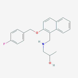 1-[({2-[(4-Fluorobenzyl)oxy]-1-naphthyl}methyl)amino]-2-propanol