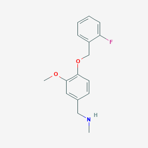 N-{4-[(2-fluorobenzyl)oxy]-3-methoxybenzyl}-N-methylamine