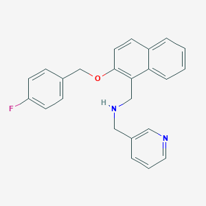 N-({2-[(4-fluorobenzyl)oxy]-1-naphthyl}methyl)-N-(3-pyridinylmethyl)amine