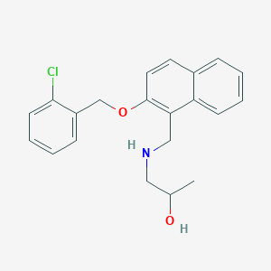 1-[({2-[(2-Chlorobenzyl)oxy]naphthalen-1-yl}methyl)amino]propan-2-ol