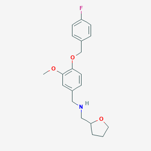 1-{4-[(4-fluorobenzyl)oxy]-3-methoxyphenyl}-N-(tetrahydrofuran-2-ylmethyl)methanamine