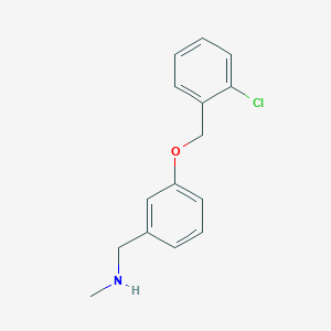 1-{3-[(2-chlorobenzyl)oxy]phenyl}-N-methylmethanamine