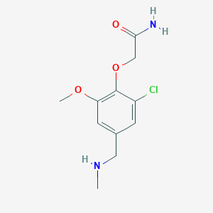 2-{2-Chloro-6-methoxy-4-[(methylamino)methyl]phenoxy}acetamide