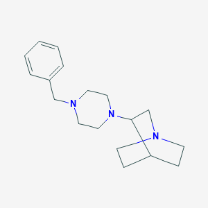 molecular formula C18H27N3 B4947084 3-(4-benzyl-1-piperazinyl)quinuclidine 