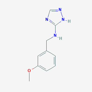 molecular formula C10H12N4O B494718 N-(3-methoxybenzyl)-N-(1H-1,2,4-triazol-3-yl)amine 