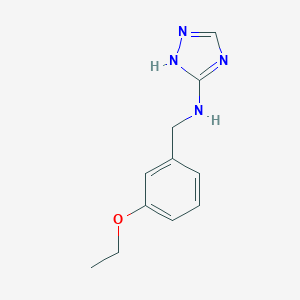 molecular formula C11H14N4O B494719 N-(3-ethoxybenzyl)-1H-1,2,4-triazol-3-amine 