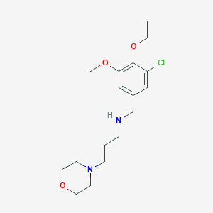 N-(3-chloro-4-ethoxy-5-methoxybenzyl)-3-(morpholin-4-yl)propan-1-amine