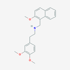 2-(3,4-dimethoxyphenyl)-N-[(2-methoxynaphthalen-1-yl)methyl]ethanamine