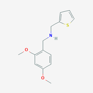 molecular formula C14H17NO2S B494723 1-(2,4-dimethoxyphenyl)-N-(thiophen-2-ylmethyl)methanamine 