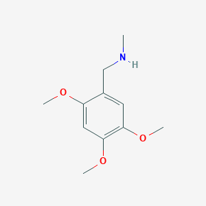 molecular formula C11H17NO3 B494724 N-methyl-1-(2,4,5-trimethoxyphenyl)methanamine CAS No. 709649-57-0