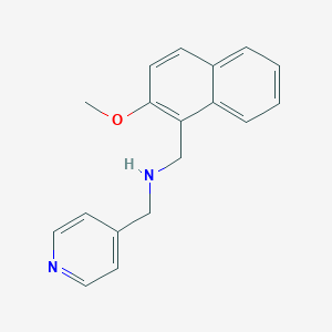 1-(2-methoxynaphthalen-1-yl)-N-(pyridin-4-ylmethyl)methanamine